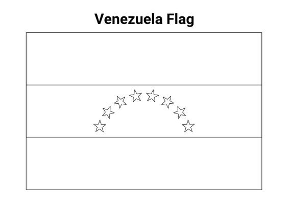 Banderas De Venezuela Para Colorear Dibujos Bonitos