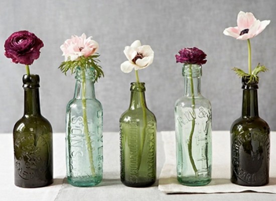 flores-floreros-botellas-vintage-retro-creativas