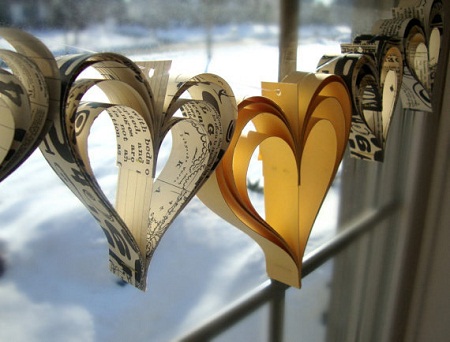 papel10 Ideas para Decoraciones de San Valentin con Papel Reciclado8