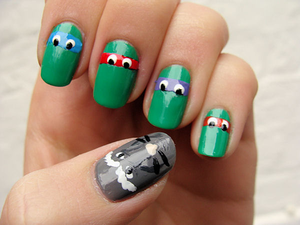 nail-art-decoracion-uñas-graciosa-original-tortuja-ninja-turtles