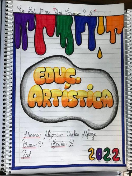 Fáciles Portadas para Arte + Carátulas bonitas para Educación Artística