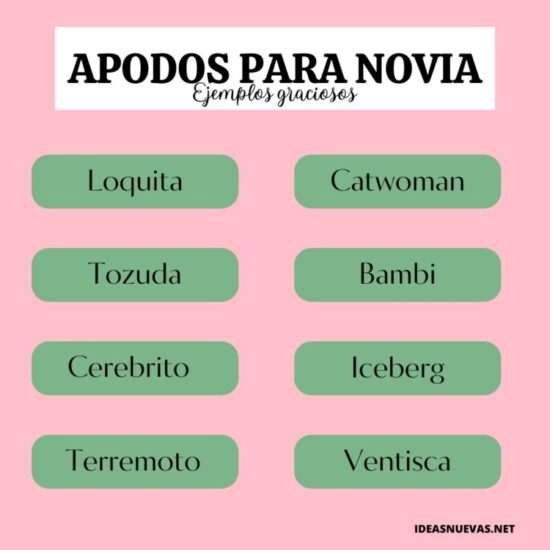 Los 100 Apodos Para Mi Novia Con Significado Graciosos Cariñosos 3943